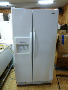 lot 2 image: Whirlpool Side-by-Side RefrigeratorFreezer