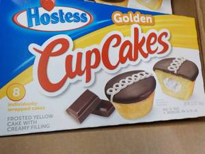8 ct Box 8 each Hostess Golden Cupc...