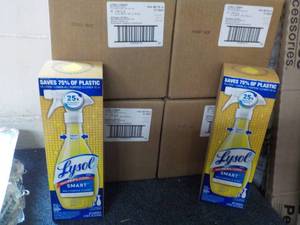 4 ct 32 each Lysol Smart Cleaner wi...