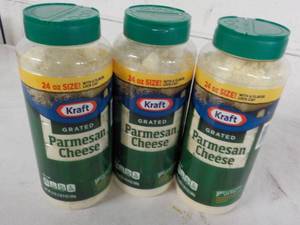 3 ct 24 oz Kraft Grated Parmesan Ch...