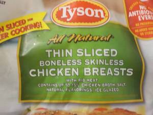 2 ct 36 oz Frozen pkgs Tyson Bonele...
