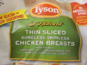 2 ct 36 oz Frozen pkgs Tyson Bonele...