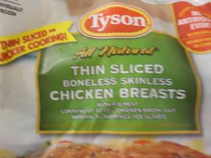 2 ct 36 oz Frozen pkgs Tyson Bonele...