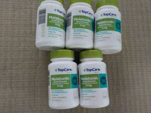 5 ct Melatonin 5 mg 120 tablets eac...