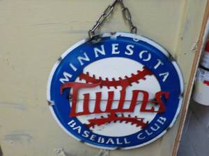 15 Diameter Twins 3D Metal Sign...