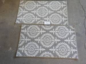 2 New Threshold Paisley Gray Accent...