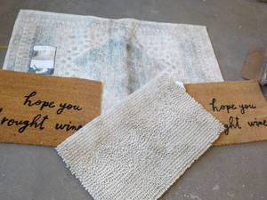 4 Accent and Floor Mats- some with ...