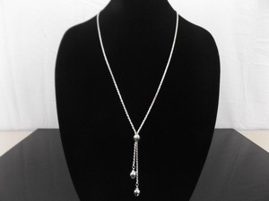 lot 33 image: NEW .925 Sterling Silver Thick Disco Dangle Necklace