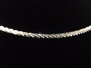 lot 36 image: NEW .925 Sterling Silver VERY Long Unique Chain Link Necklace