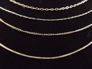 lot 41 image: Lot of Four .925 Sterling Silver 18 Chain Necklaces