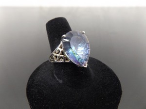 lot 62 image: .925 Sterling Silver Alexandrite Ring Size 8.25