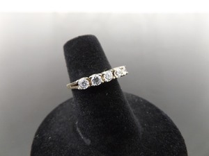 lot 83 image: .925 Sterling Silver Zirconia Ring Size 5.25