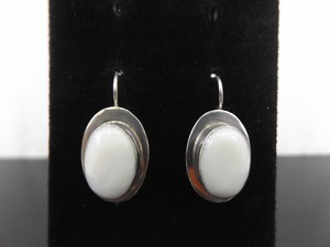 lot 94 image: .925 Sterling Silver Ionsdaleite Hook Earrings