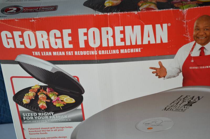 George Foreman Grill Lean Mean Grilling Machine Fat Reducing Model