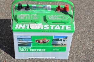 lot 16 image: Interstate Battery MarineRV Dual Purpose Battery HD24-DP Group Size 24M 405 Cold Cranking Amps (CCA)