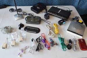 lot 63 image: Assorted Electronics, Cables, Routers, etc.