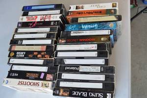 lot 66 image: Collection of Vintage VHS Tapes