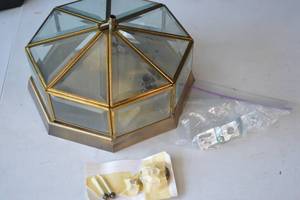 lot 95 image: Vintage Decorative Ceiling Lamp with Hardware