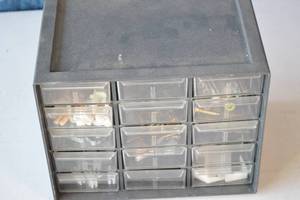 lot 104 image: Toolbox Hardware Organizer with Hardware