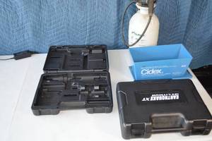 lot 105 image: 2ct Empty Earthquake XT Tool Case  Flo-Master Sprayer  Cidex DisinfectingSterilizing Tray System