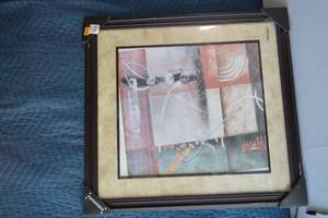 lot 107 image: 2ct Framed Wall Art 26 x 28  29 12 x 40 12