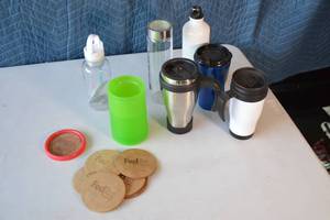 lot 119 image: Coasters and Trevel Mugs
