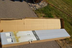 lot 4 image: White Cordless Premium Faux Wood blinds with 2.5 in. Slats - 72 in. W x 64 in. L (Actual Size 71.5 in. W x 64 in. L) 2 Sets in each box
