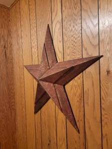 lot 112 image: Metal Texas Star Wall Hanging