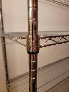 lot 153 image: Chrome Storage Shelving