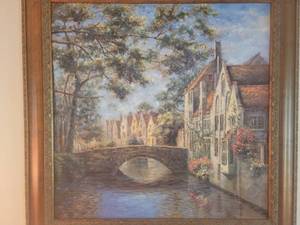 lot 6A image: Painted Oil Canal Reflections by Micheal Longo