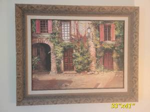 lot 6 image: Roger Ducall Painted Oil Villa Frascatiby