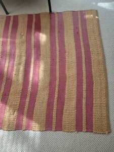 lot 19 image: Jute Red Striped Area Rug
