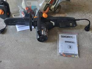 lot 130 image: Electric Chainsaw & Weed-Wacker