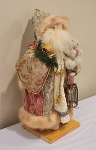 lot 167B image: Elegant Silver  Gold Santa Figure