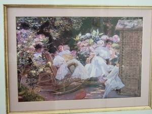 lot 32 image: Idyllic Fine Art Print - In The Garden
