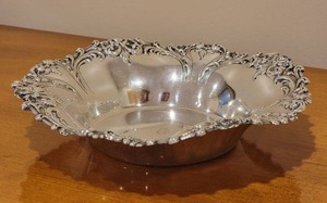 lot 13C image: Monogrammed Sterling Silver Nut Bowl C - (238g)