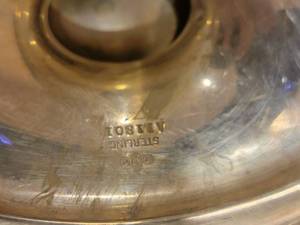 lot 13E image: Elegant Sterling Silver Tea Pot - (736g)