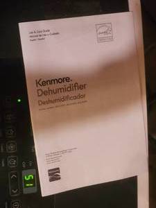 lot 29A1 image: Kenmore Dehumidifier 405.54530