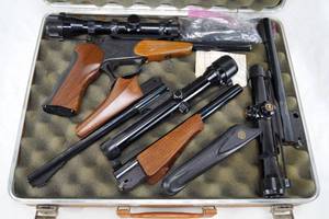 lot 1 image: ThompsonCenter Contender Competition Target - with case and FOUR interchangable barrels