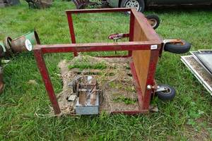 lot 188 image: Metal Tow-Behind Trailer with Hitch