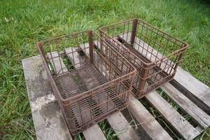 lot 221 image: Metal Milk Crates