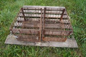 lot 223 image: Metal Milk Crates