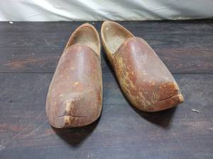 lot 38 image: Pair of Wooden Clogs