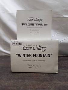 lot 31 image: Two Snow Village Department 56 Dcor Pieces