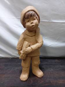 lot 27 image: Clay Sculpture of Child