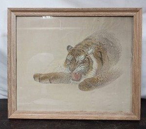 lot 16 image: Framed Textile Art