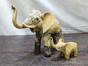 lot 115 image: Two Elephants