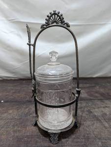 lot 145 image: Old Pickle Caster And Fork