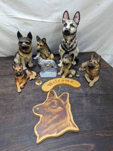 lot 149 image: Collection Of German Shepherd Dcor