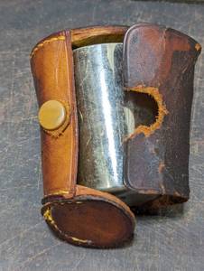 lot 165 image: Vintage German Nesting Shot Glasses In Leather Case